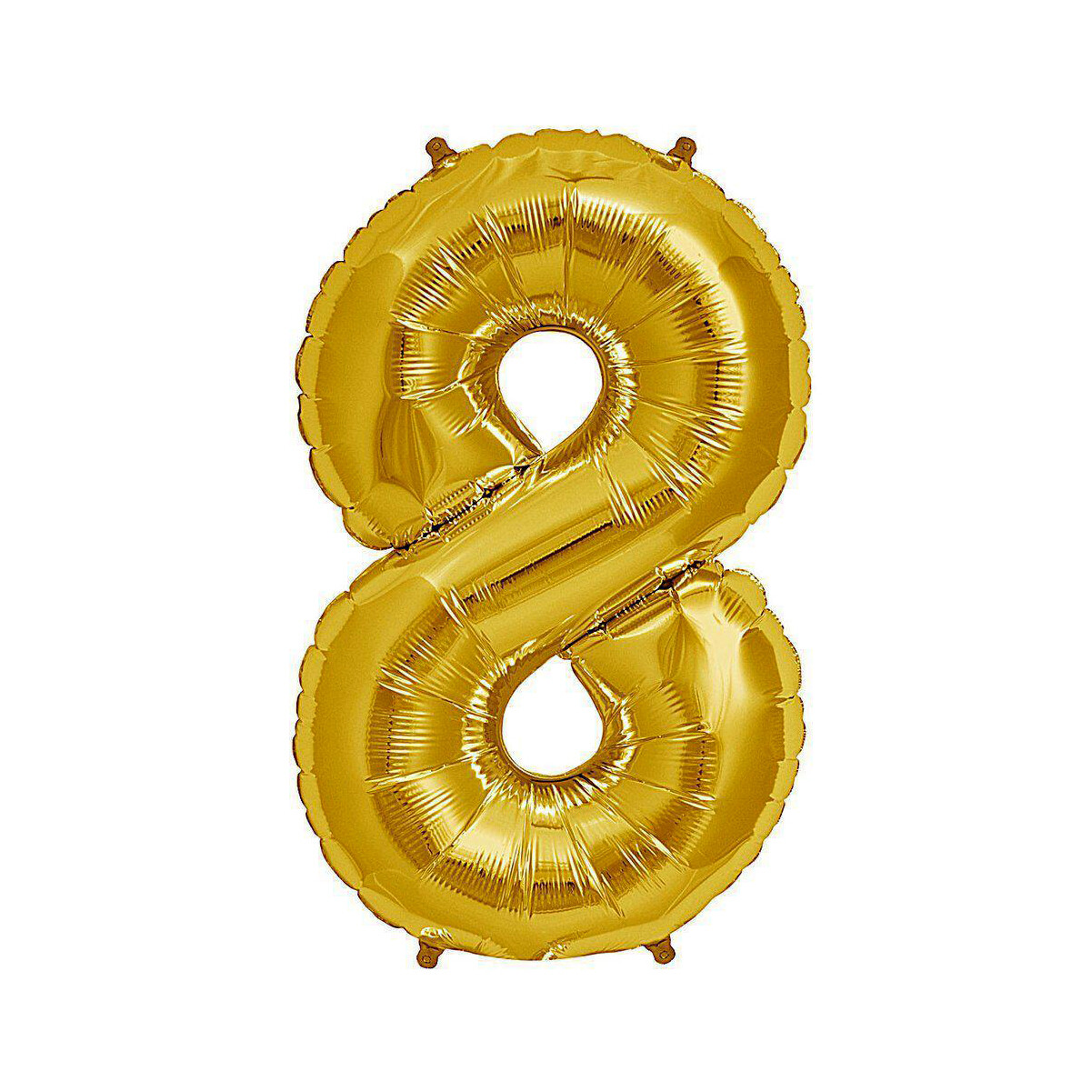 Globo números de aluminio 81 cm - 8 Oro 
