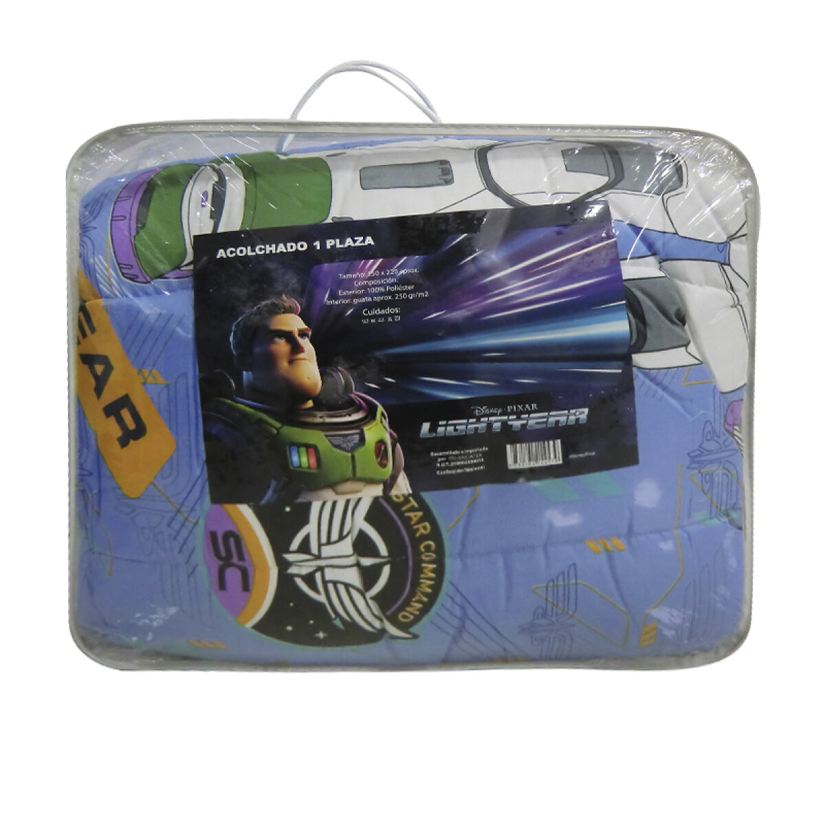 Acolchado Infantil Buzz Lightyear Microfibra 1 Plaza 