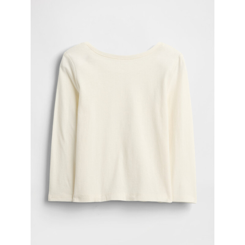 V-FRCH LS LOGO TEE IVORY FROST