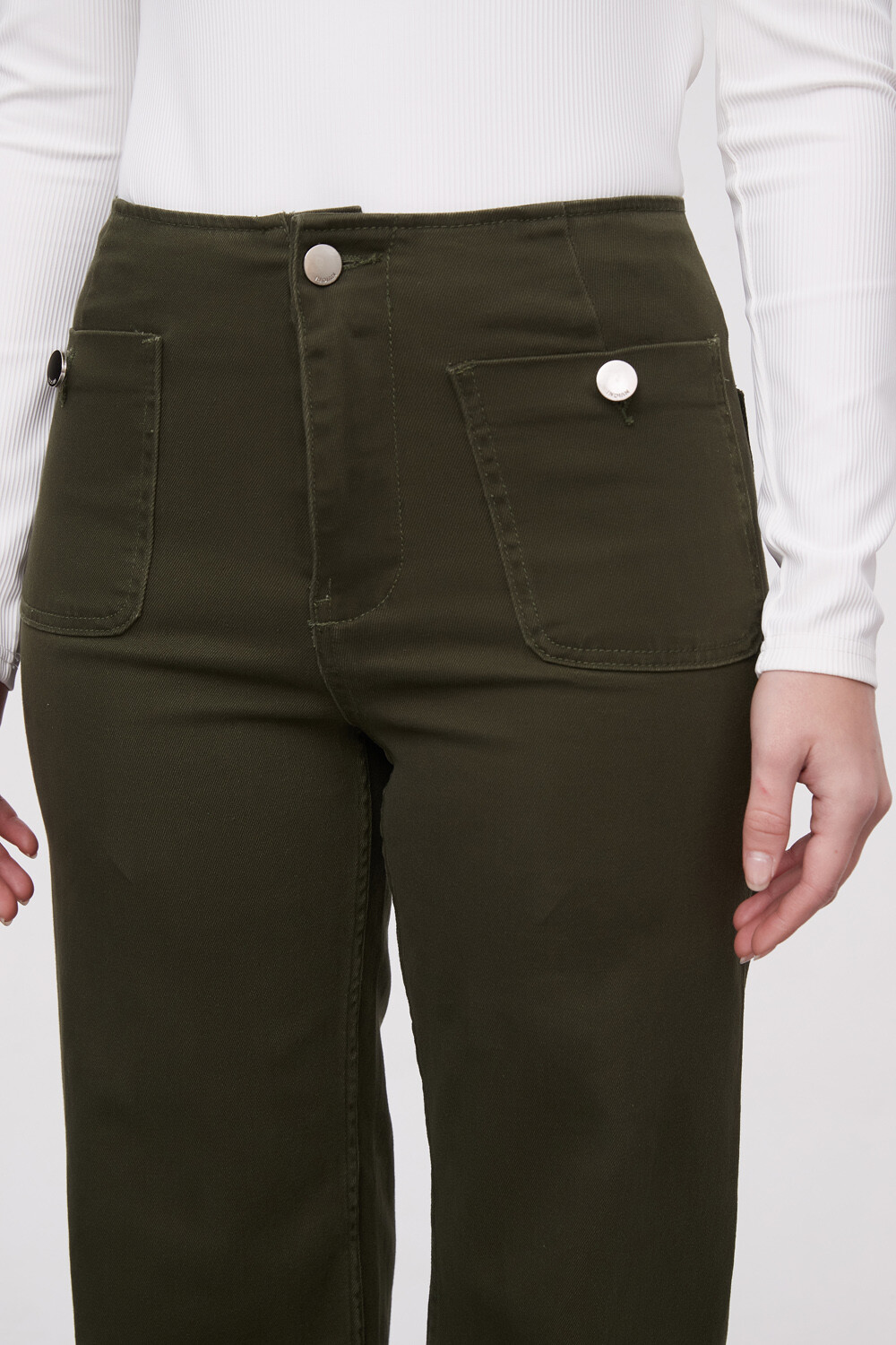 Pantalon Giuro Verde Oliva Oscuro