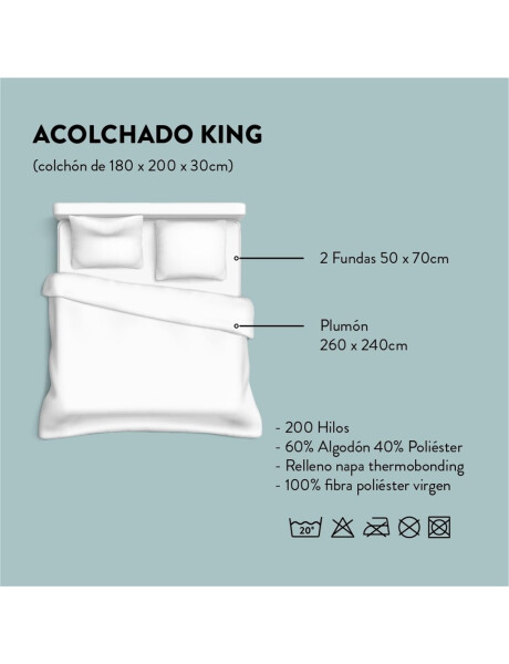 ACOLCHADO KING 200H 240x260CM TEMPS CANNON ACOLCHADO KING 200H 240x260CM TEMPS CANNON