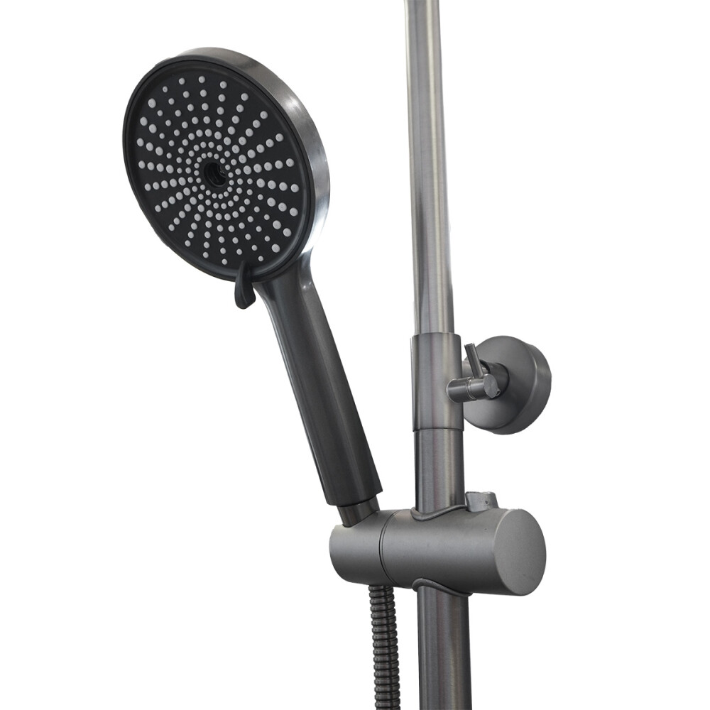 BARRAL WICO COLOR GRAFITO C/DUCHA MONOCOMANDO Barral Wico Color Grafito C/ducha Monocomando