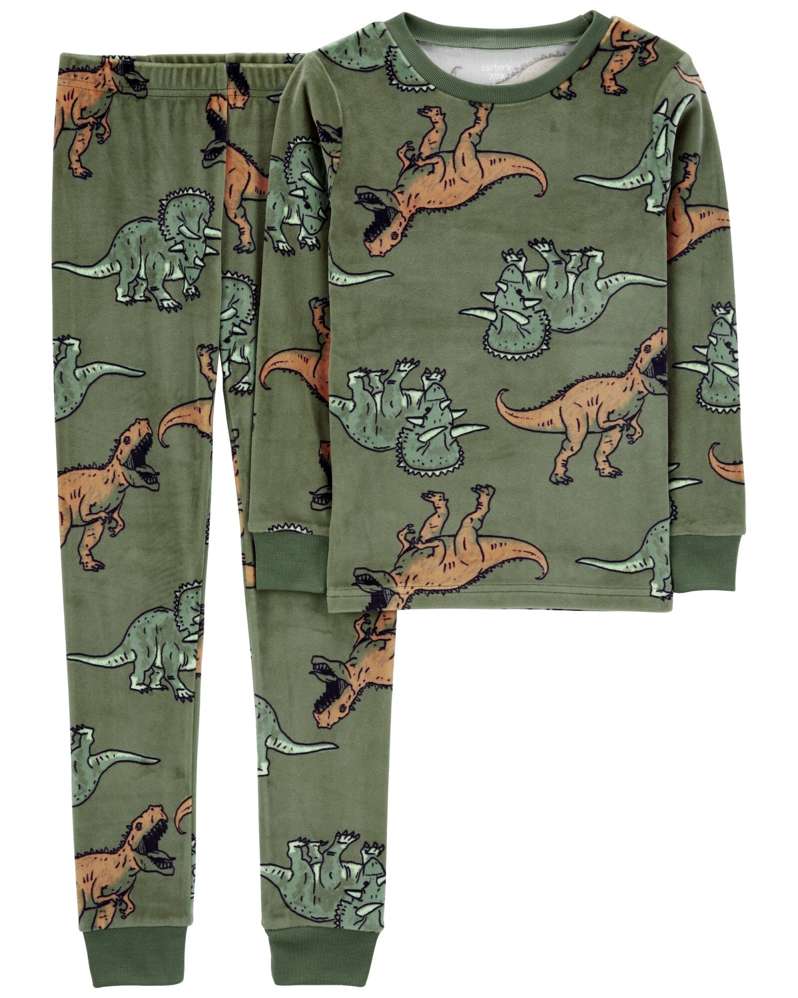 Pijama dos piezas de micropolar, diseño dinos Sin color