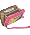 Billetera Lorenza Telar Rayado Grueso C/Fucsia