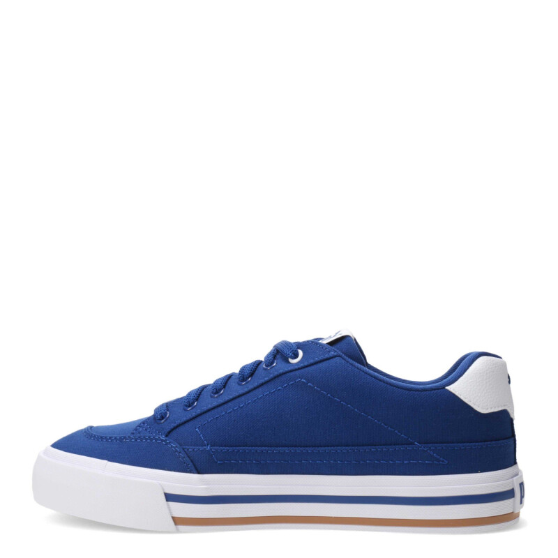 Championes de Hombre Puma Court Classic Vulc Azul Real - Blanco