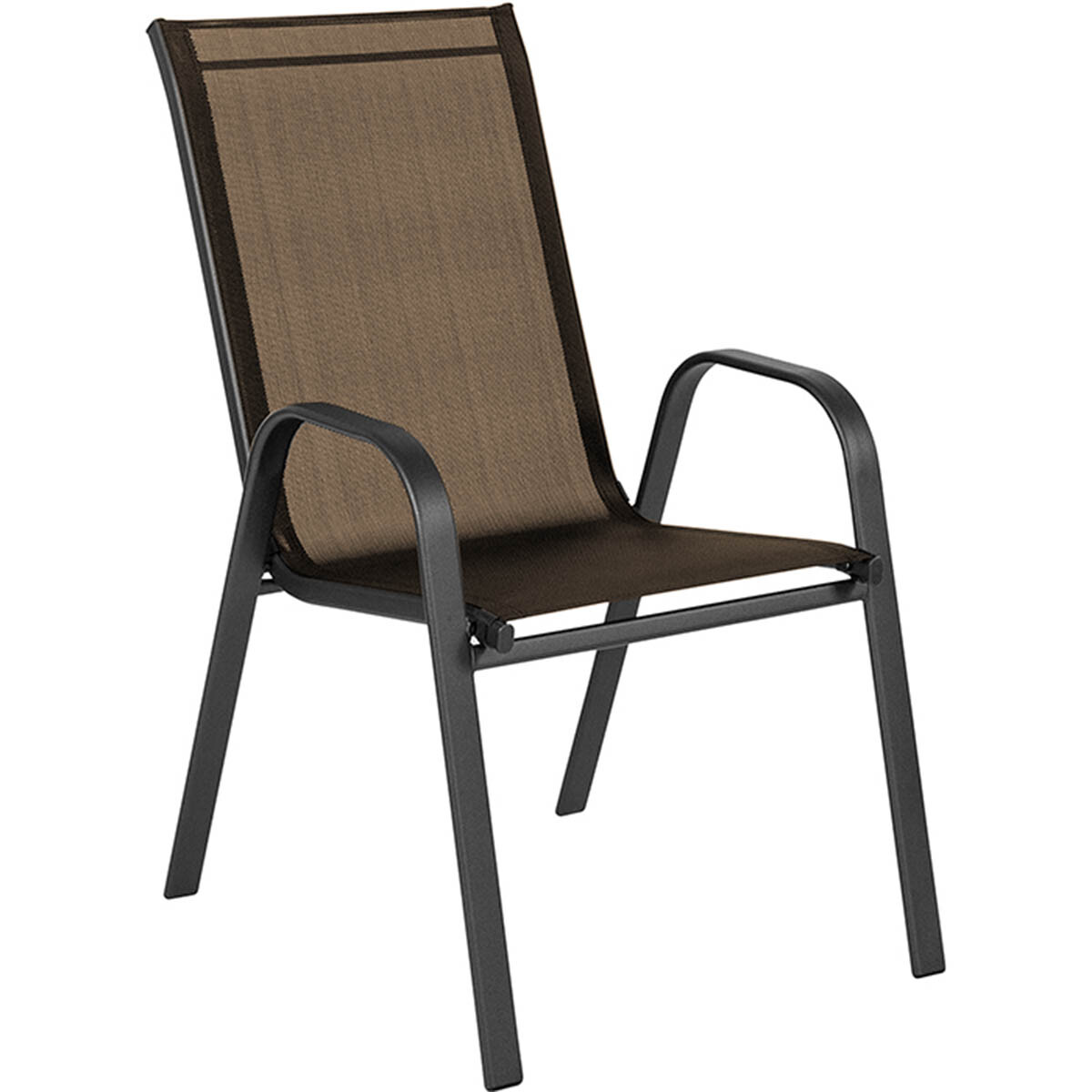 Silla Jardín Metálica Butaca Exterior C/Apoyabrazos - Marron 