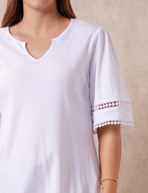Remera Algodón BLANCO