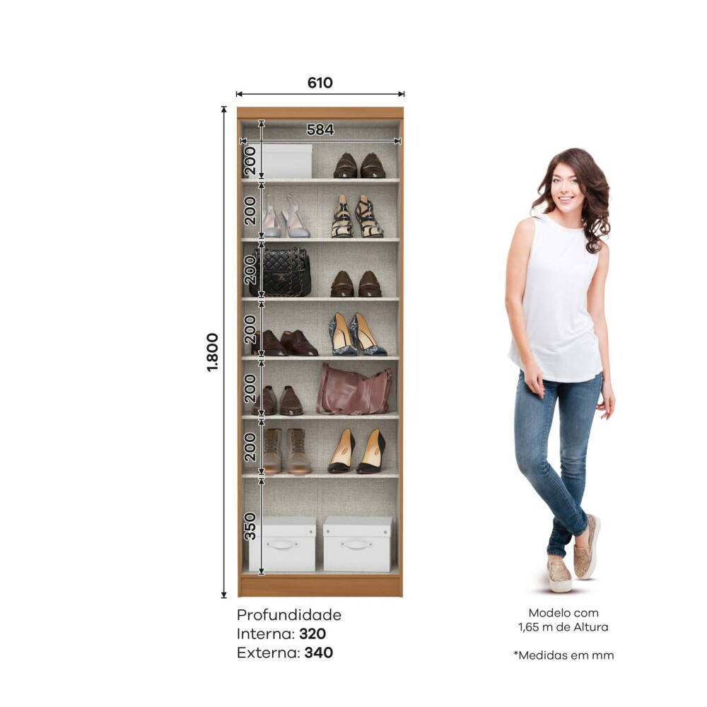 PLACARD ROPERO 2 PUERTAS MDP MARRON MULTIUSO D110