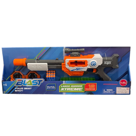 Pistola Dardos Blast 12 dardos Xtreme Pistola Dardos Blast 12 dardos Xtreme