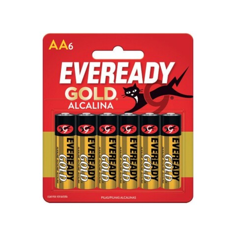 PILA ALCALINA EVEREADY GOLD AA BLISTER X 6 UNIDADES PILA ALCALINA EVEREADY GOLD AA BLISTER X 6 UNIDADES