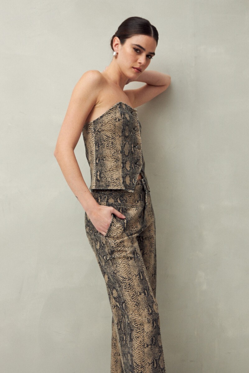 TOP HILLARY Animal Print