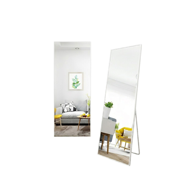 Espejo De Pie Lumax Rox Marco Rectangular 80 x 180cm Blanco