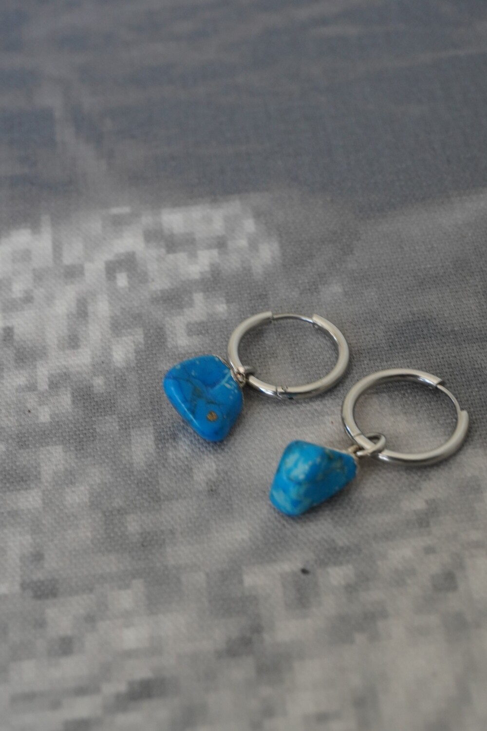 Aros Piedrita Turquesa