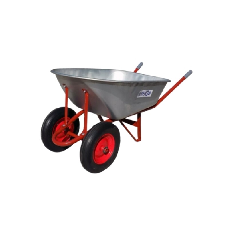 CARRETILLA GALVANIZADA 100Lts Doble Rueda Marca Hermasur®. CARRETILLA GALVANIZADA 100Lts Doble Rueda Marca Hermasur®.