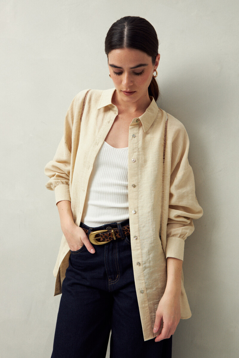 CAMISA BELMA Almendra