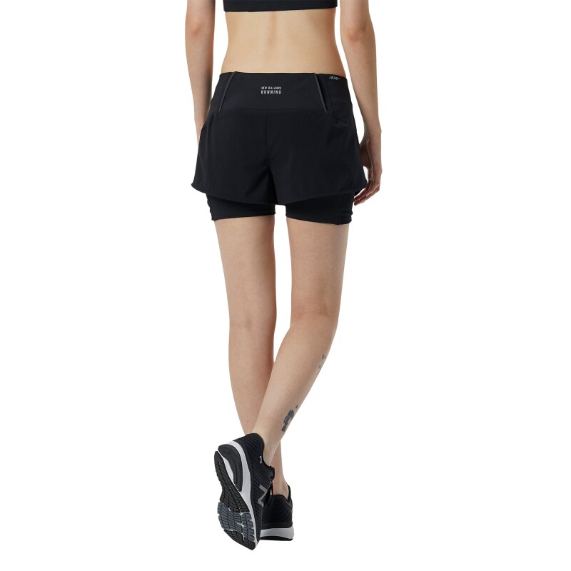 Short New Balance de dama - WS21270BK BLACK