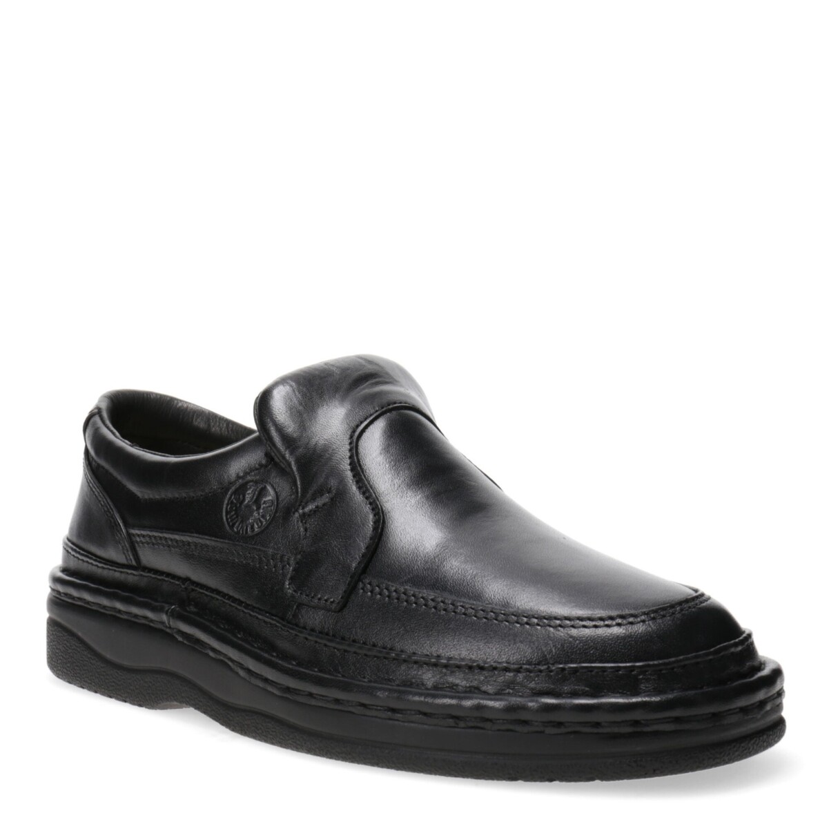 Zapatos de Hombre Lombardino Mocasin Calsuave con elastico - Negro 