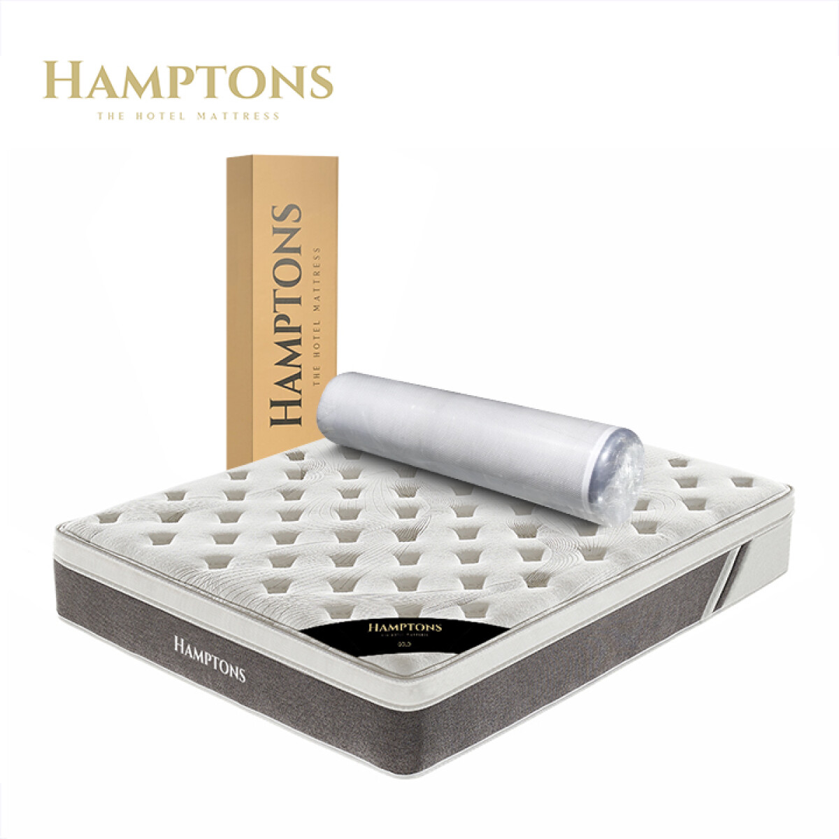 Colchon de resortes Queen Hamptons Gold 
