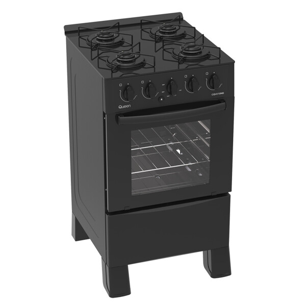 Cocina Queen Cqv210ng A Gas COCINA QUEEN A GAS VIDRIO NEGRA CQV210NG