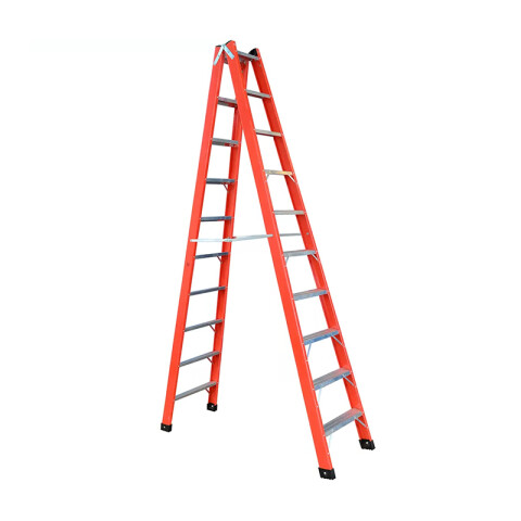 Escalera doble acceso fibra de vidrio 10 escalones WB0030