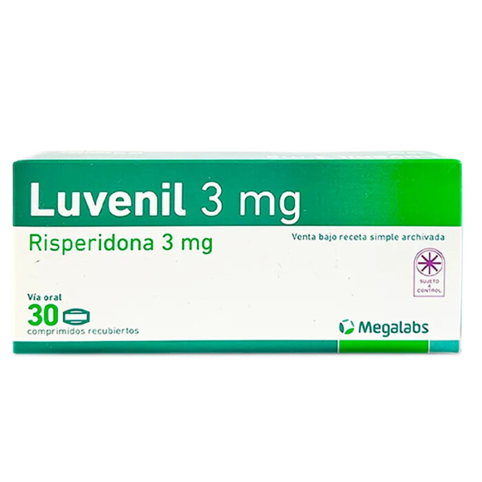 LUVENIL 3 MG. CJ X 30 COMP. REC. única