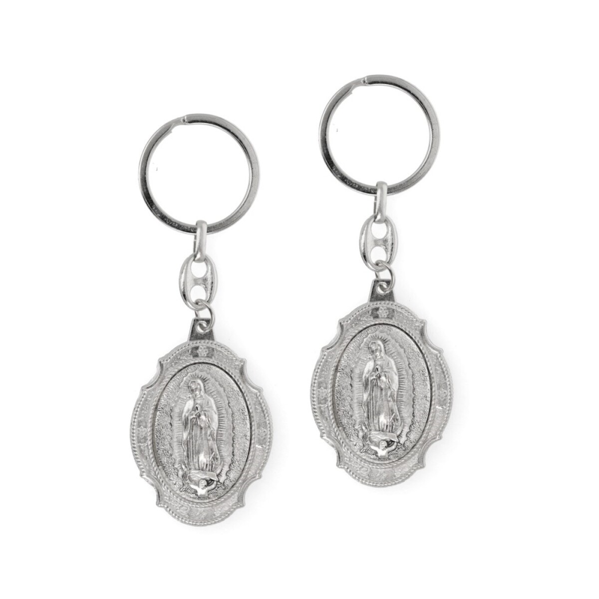 LLAVEROS DE METAL DE SANTOS X3 UNIDADES - Gp119/virgen De Guadalupe 