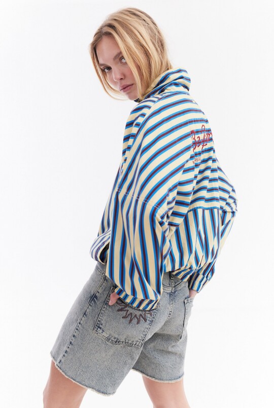 Chaqueta Magna Amarillo Rayado