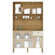 Cocina Style Freijó Supremo Ripado Kits Paraná 6 Puertas Cocina Style Freijó Supremo Ripado Kits Paraná 6 Puertas