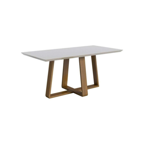 Mesa de Comedor Redonda Linea Manhattan Blanco/Natural