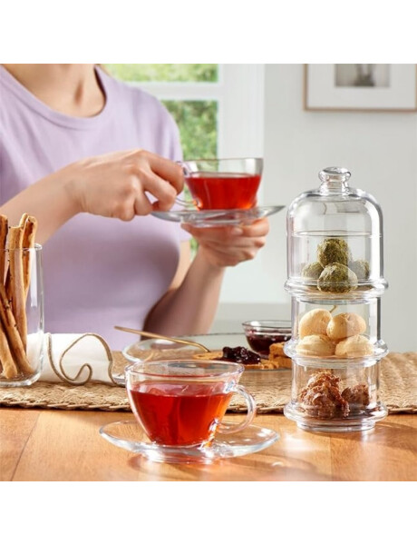 SET 6 TAZA DE TE C/PLATO 230CC PENGUEN PASABAHCE SET 6 TAZA DE TE C/PLATO 230CC PENGUEN PASABAHCE