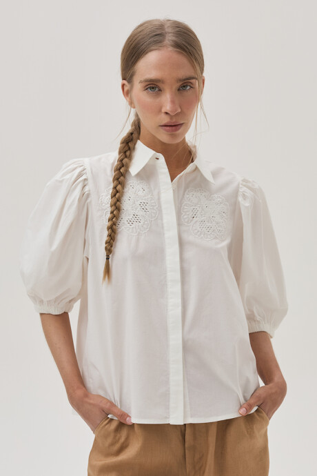 Camisa Peonía Blanco