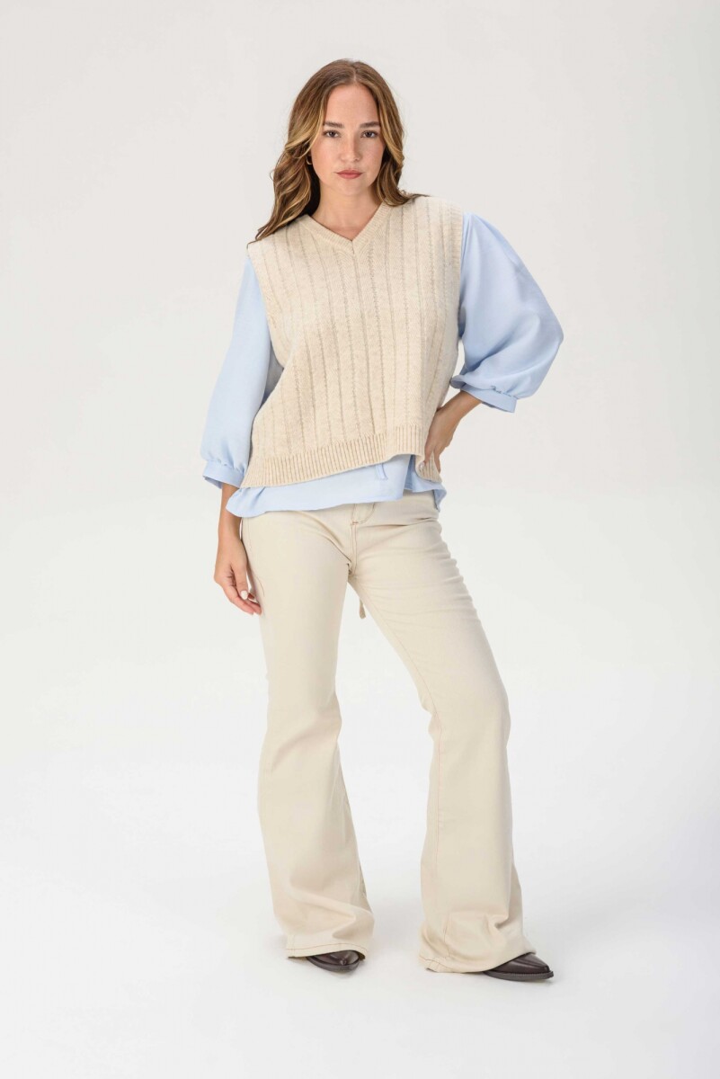 Chaleco Luz - Beige 
