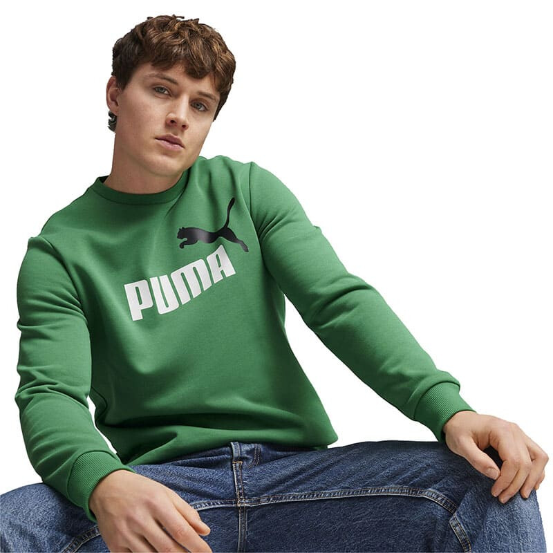 Buzo Puma Col Big Logo Crew de Hombre - 586762 86 Verde