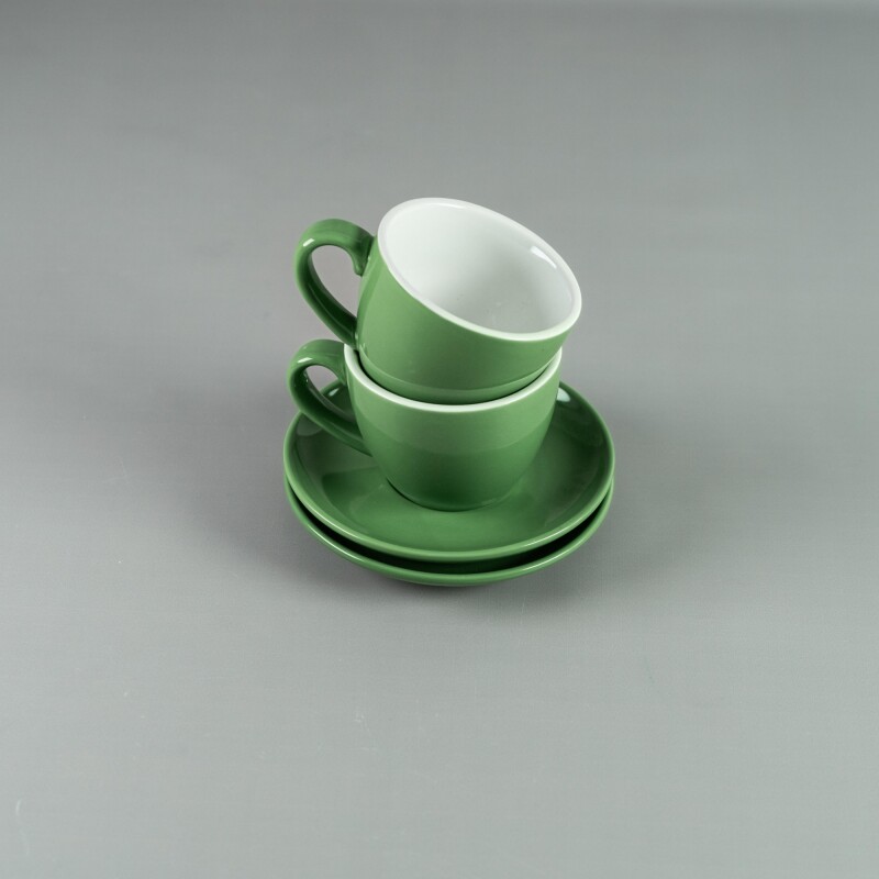 Tazón 250ml c/ Plato 15cm Verde Choosing Tazón 250ml c/ Plato 15cm Verde Choosing