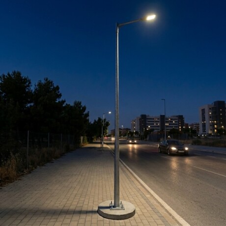 Columna Curve Pole 4 mt para una Luminarias Columna Curve Pole 4 mt Para Una Luminarias