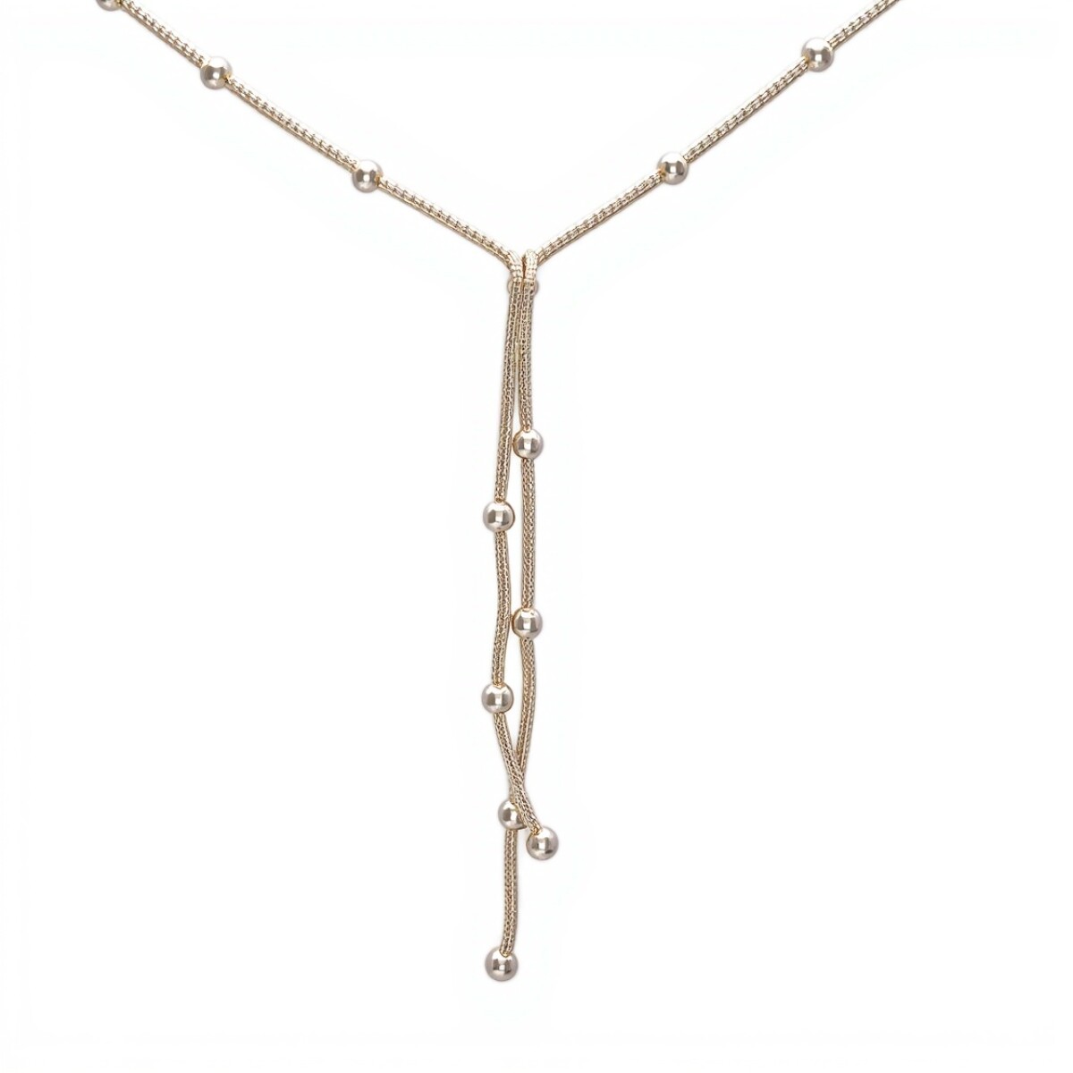 Cadena tejido de bolitas - Plata 925 - Sin Piedra - CD3324 - sinpiedra 