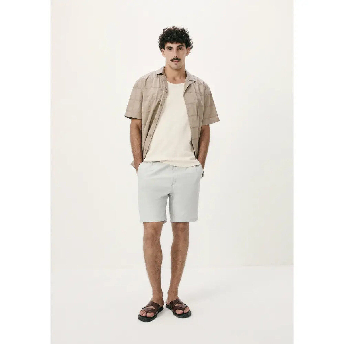 BERMUDA MASC - AZUL CLARO 