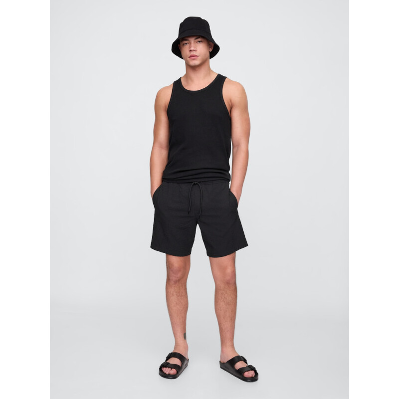 V-6IN SWIM TRUNK TRUE BLACK