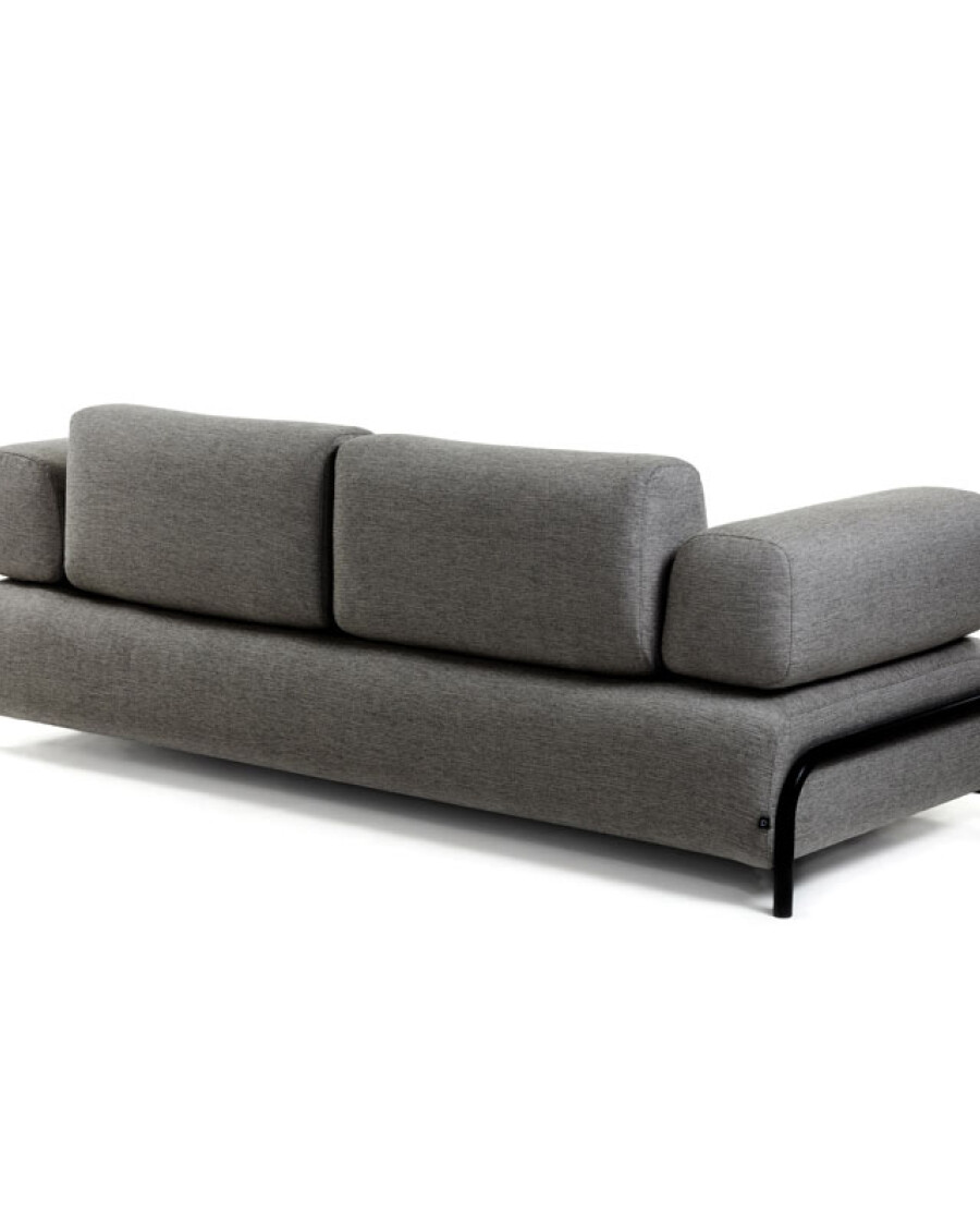 Sofá Compo 3 plazas gris oscuro 232 cm