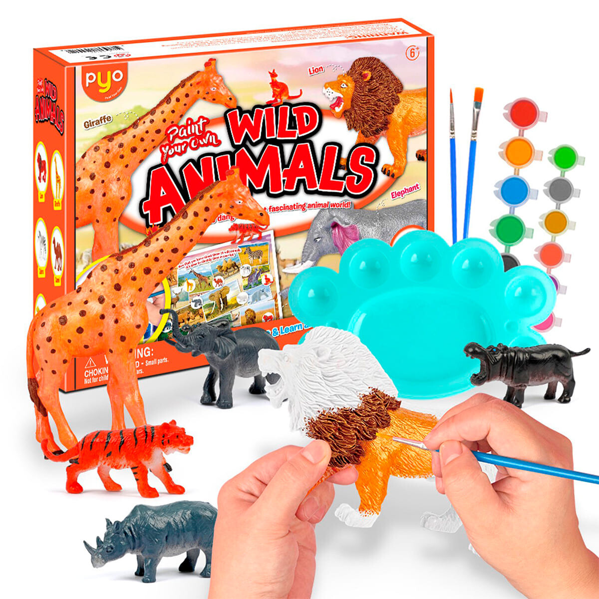 Juego De Arte Educativo Para Pintar Moldes Animales - Animales Salvajes 
