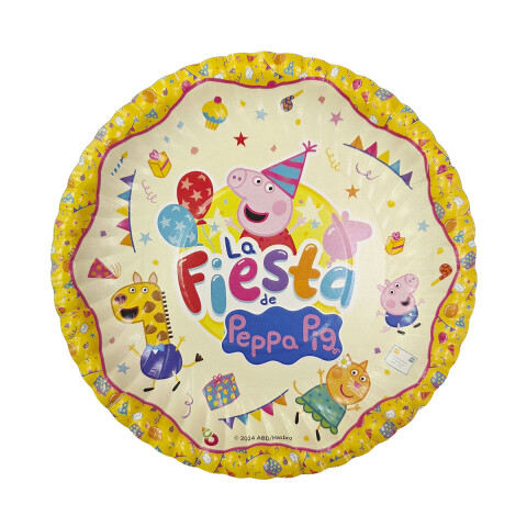 Cotillón Plato Descartable x8 - Peppa Pig U