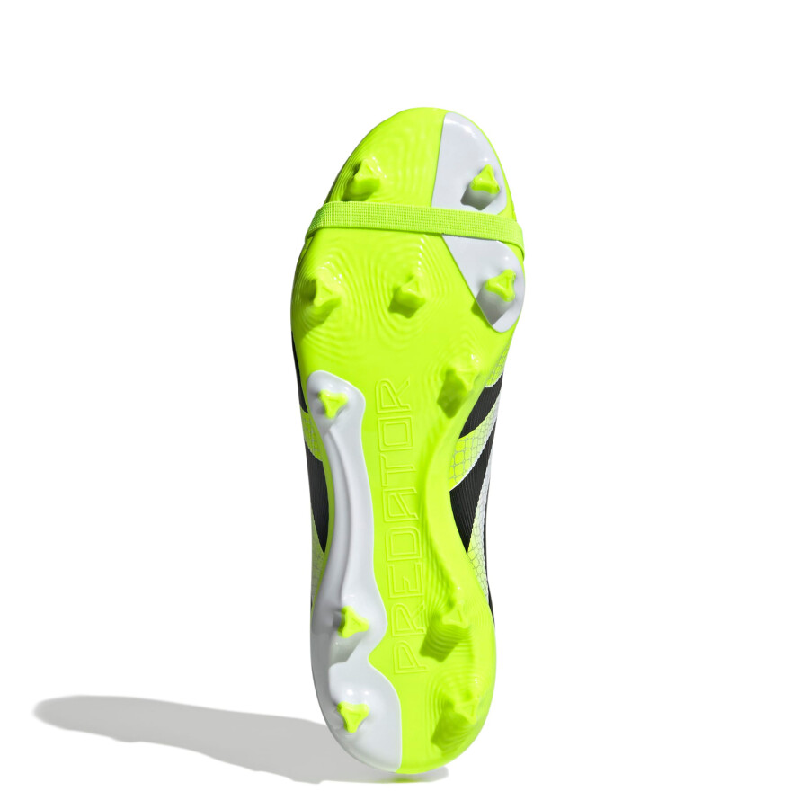 Championes Adidas Predator League FT Masculino Blanco - Negro - Amarillo Limón