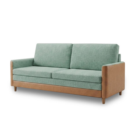 SOFÁ SILLÓN CAMA AUDAX 2 CUERPOS verde