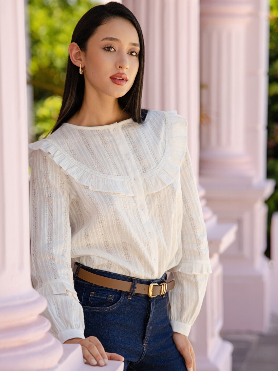 Camisa Cuello Mao. 