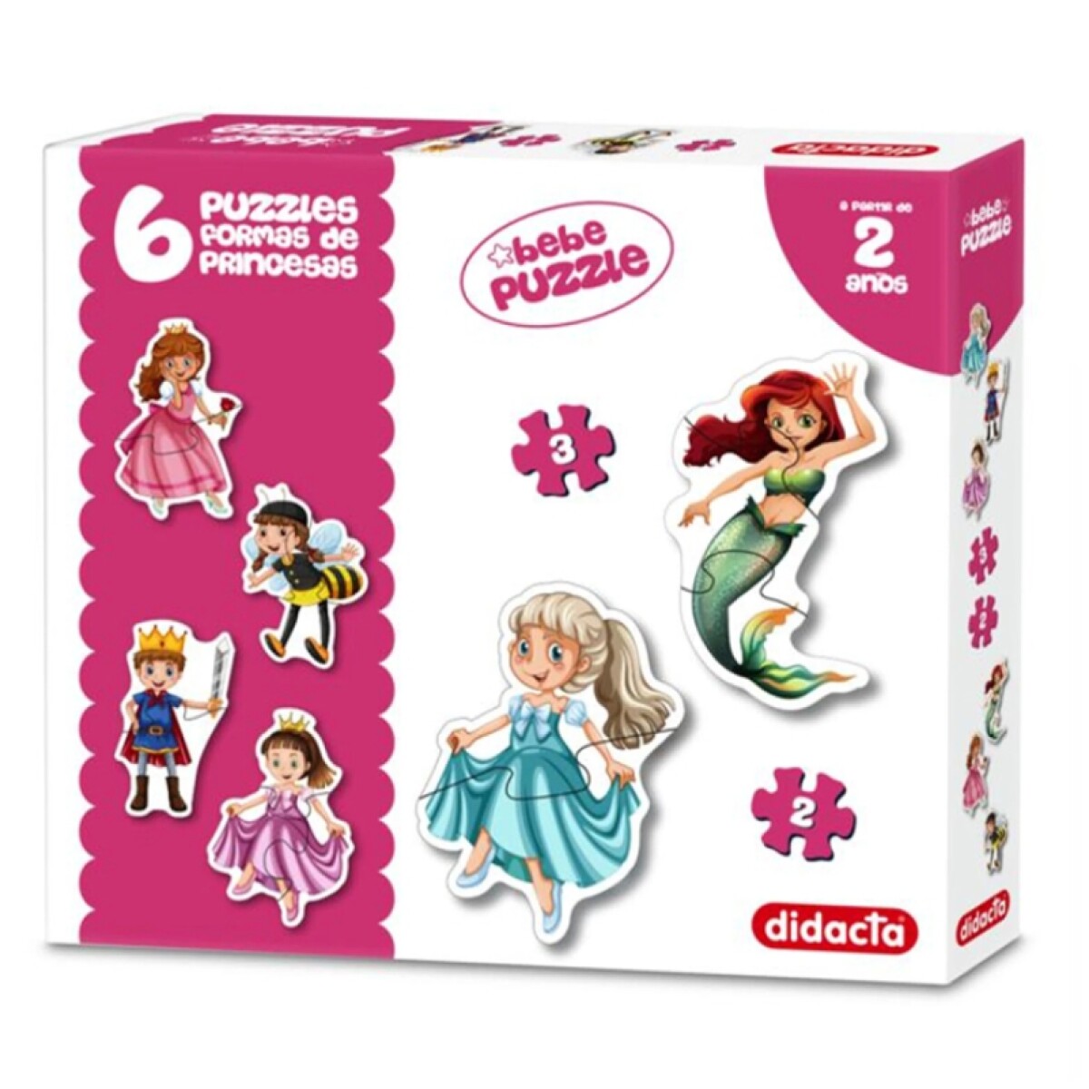 Juego de Mesa Puzzles Formas de Princesas x 6 Figuras - Didacta 