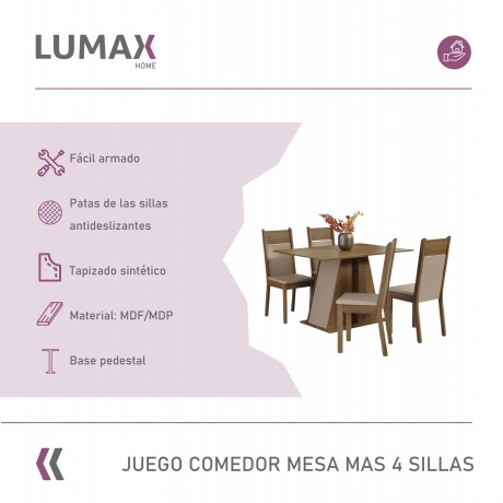 Juego de Comedor Mesa de Madera Tapa 4 Sillas Rustico Juego de Comedor Mesa de Madera Tapa 4 Sillas Rustico