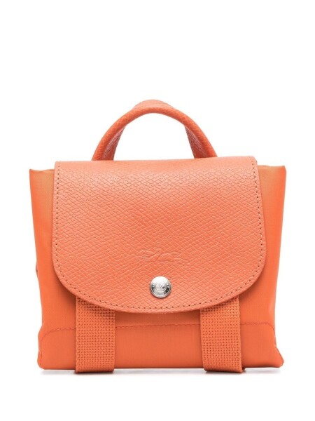 Longchamp -Mochila Longchamp plegable de nylon con cierre, Le pliage M Naranja