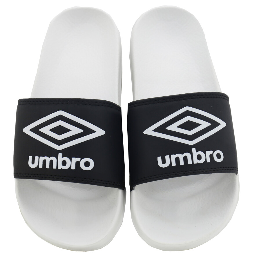 Chanclas Infantiles Umbro Locker Room Negro - Blanco