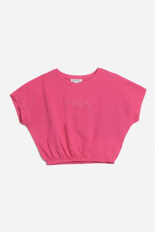 Remera con elástico FUCSIA