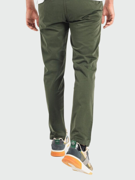 BOSS -Pantalón casual de algodón, SCHINO-TABER Verde